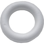 Polystyrene circle, white color, diameter 30 cm